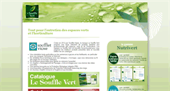 Desktop Screenshot of lesoufflevert.fr