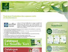 Tablet Screenshot of lesoufflevert.fr